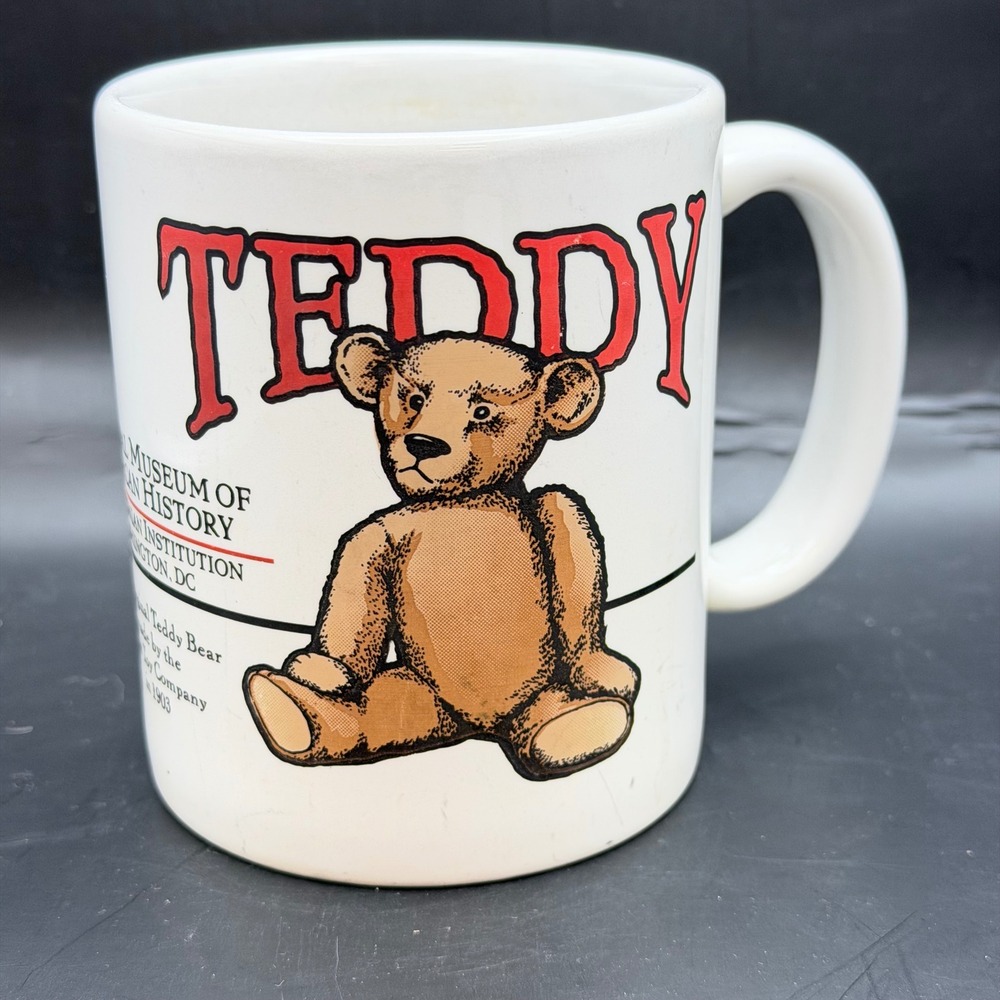 National Museum of American History Ideal Toy Original Teddy Bear Coffee Mug USA